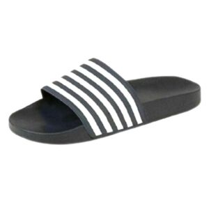 Proplayer Black White Stripe Unisex Sliders Sz M(8/9)